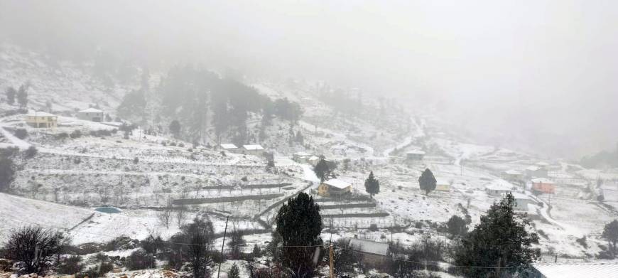 Antalya'nın yüksek kesimlerinde kar etkili oldu