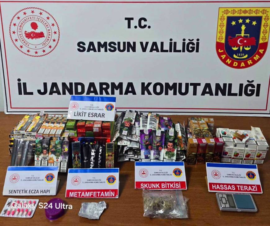 Samsun'da uyuşturucu operasyonu; 1 gözaltı