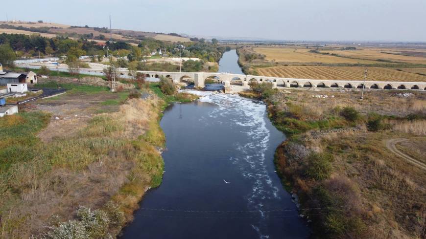 Ergene Nehri'nin suyu 3'üncü derece kirli çıktı