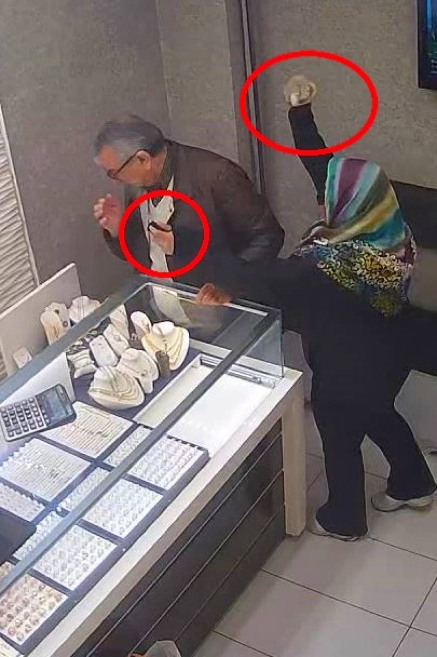 Yaşlı gibi davranıp taş ve biber gazıyla kuyumcu soymaya kalkan kadın bankacının ifadesi ortaya çıktı