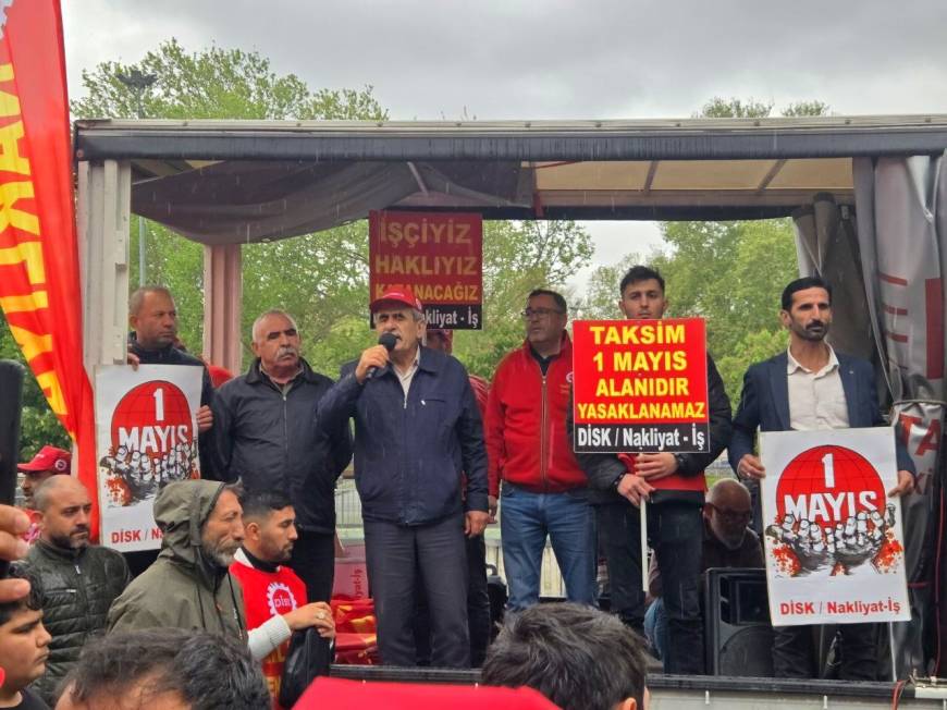 İstanbul- Nakliyat-İş Sendikası Saraçhane’de toplandı