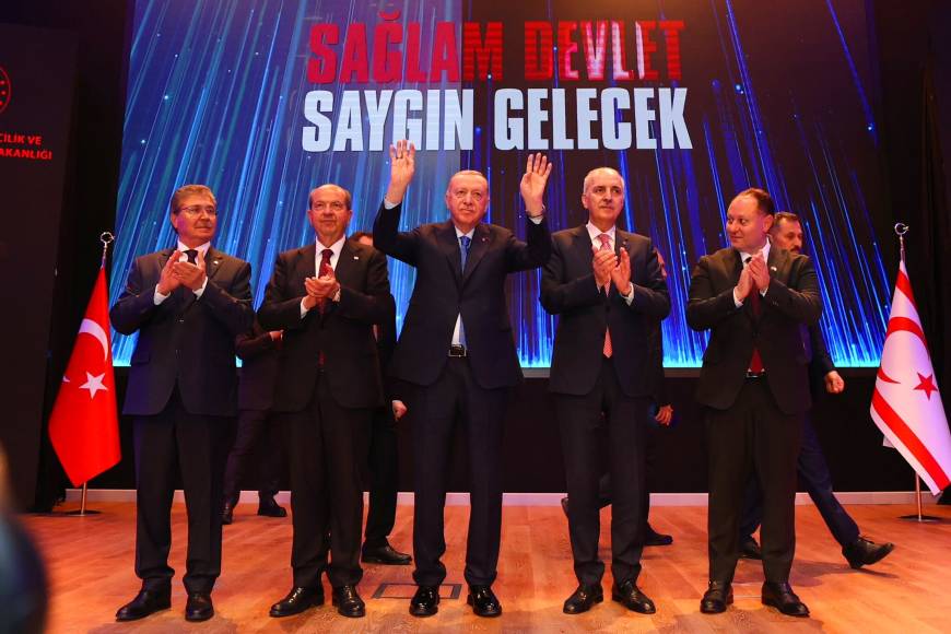 Cumhurbaşkanı Erdoğan: Söz konusu Kıbrıs davası olunca soyadımız Kuzey Kıbrıs Türk Cumhuriyeti'dir/Ek fotoğraf ve görüntü