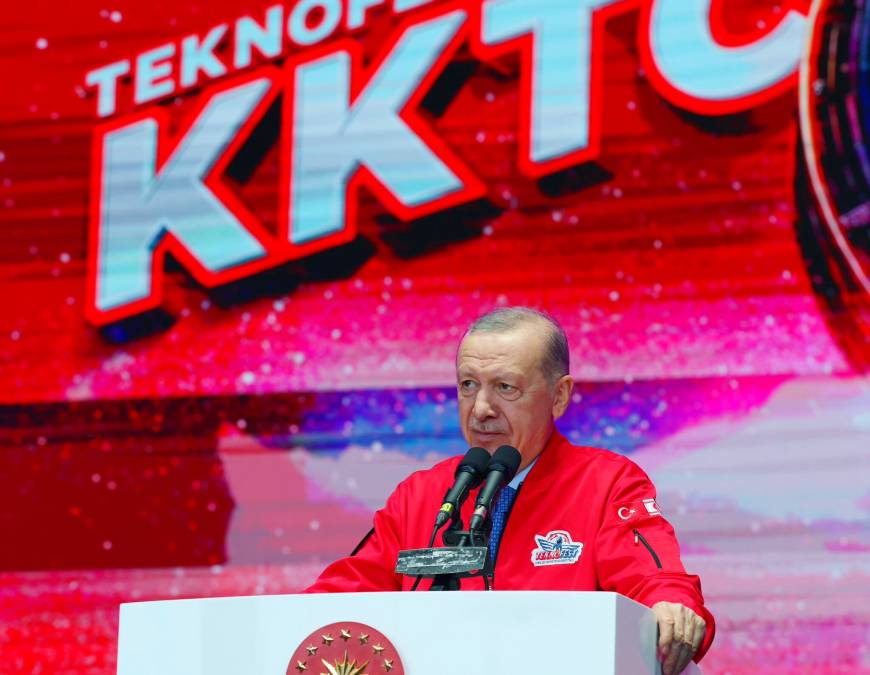 Cumhurbaşkanı Erdoğan: Türk milleti ve Kıbrıs Türk'ü olarak bu topraklarda ev sahibiyiz