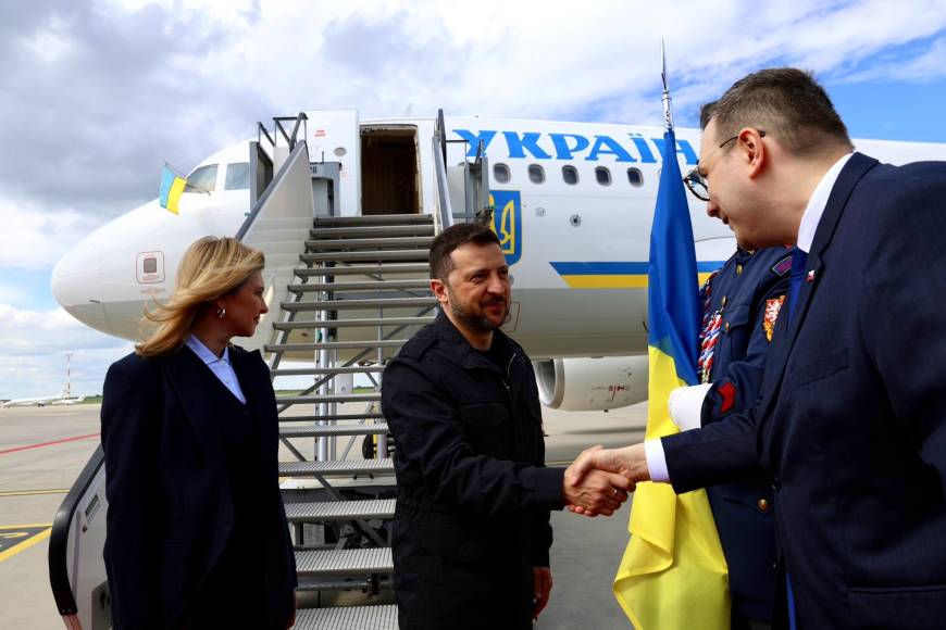 Ukrayna Devlet Başkanı Zelenskiy, Çekya'da