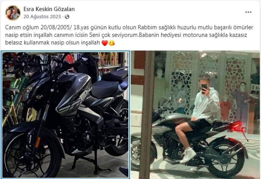 Motosiklet kazasında ölen Emirhan gözyaşlarıyla toprağa verildi (2)