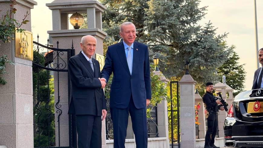 Cumhurbaşkanı Erdoğan ve Bahçeli bir araya geldi (2)