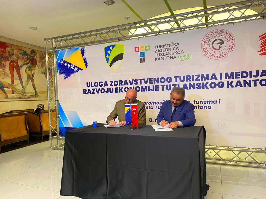 Tuzla Kantonu Turizm Birliği ile Türkiye Basın Federasyonu arasında bölgenin tanıtımına yönelik iş birliği