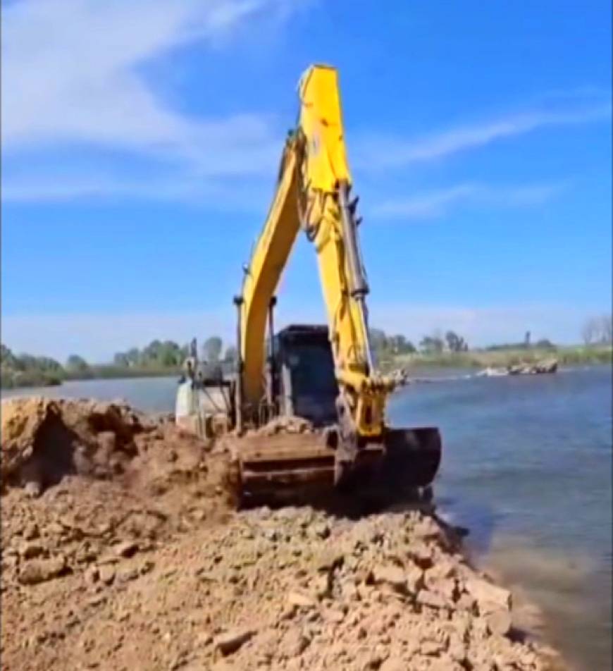 Meriç Nehri’ne deniz suyu karışmaması için set çekildi