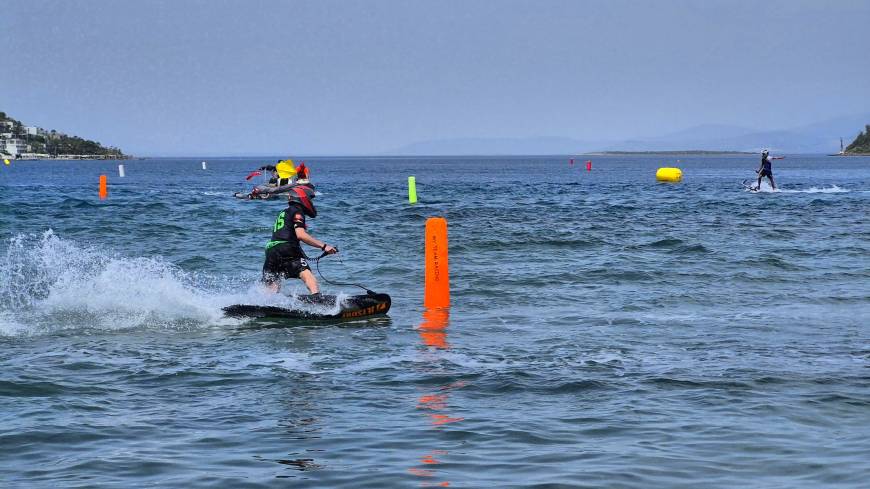 Bodrum'da su jeti, flyboard ve motosurf yarışları heyecanı