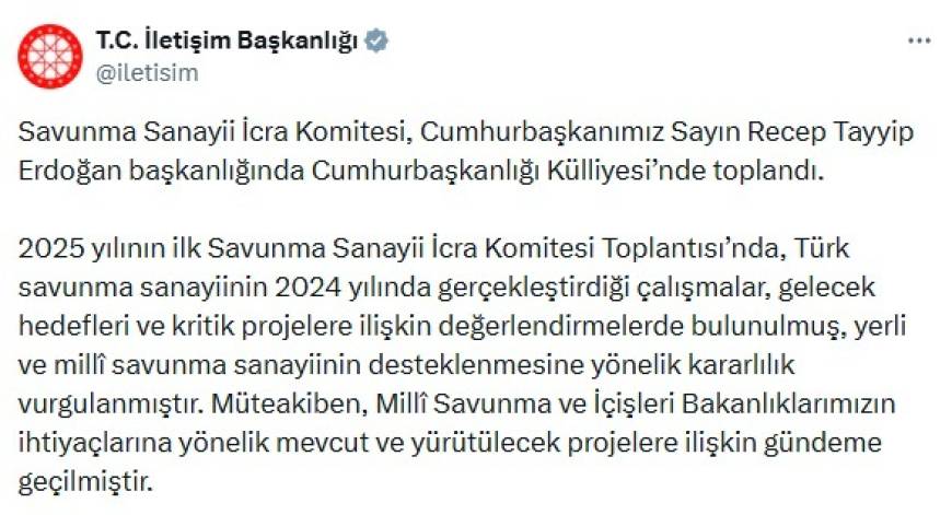 Cumhurbaşkanı Erdoğan, Savunma Sanayii İcra Komitesi Toplantısı'na başkanlık etti (2)