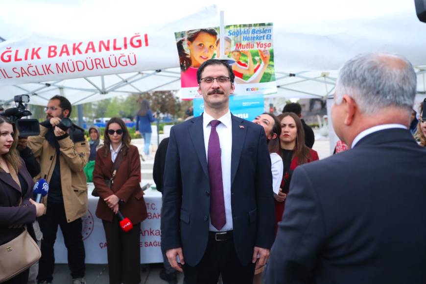 Ankara'da vücut kitle indeksi ölçümü uygulaması başlatıldı / Ek fotoğraflar