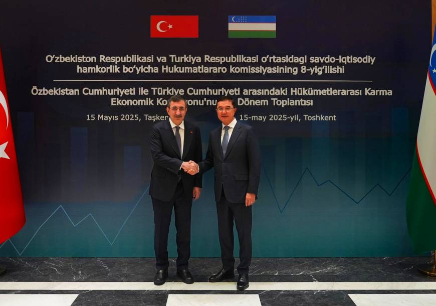 Cumhurbaşkanı Yardımcısı Yılmaz, Özbekistan Başbakan Yardımcısı Kuçkarov ile görüştü