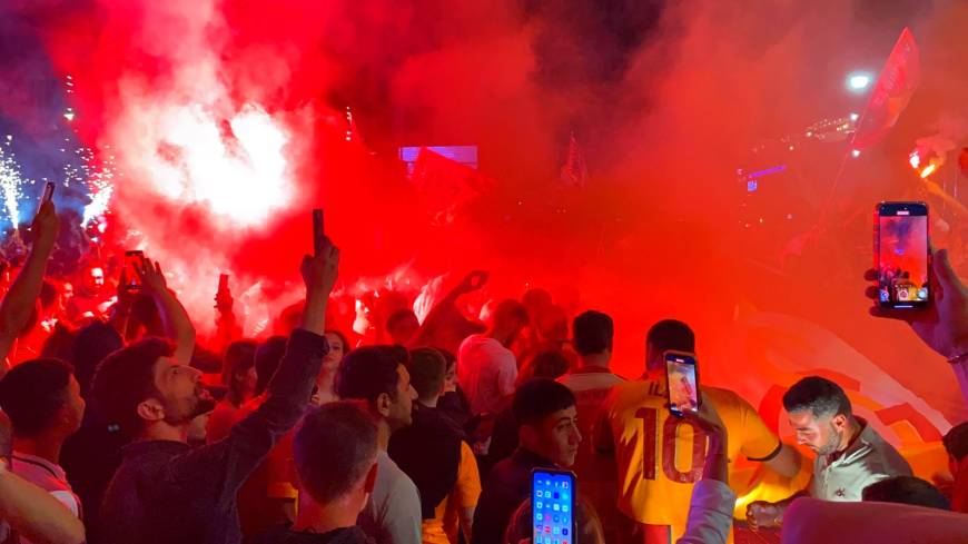 Bodrum’da Galatasaray’ın şampiyonluk coşkusu