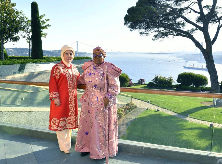 Emine Erdoğan, Esvatini Ana Kraliçesi Ntfombi Tfwala ile İstanbul'da bir araya geldi